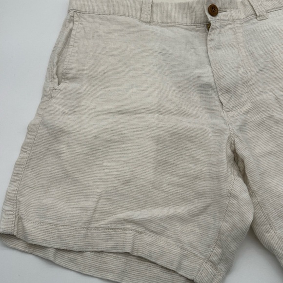 J.Crew Linen Shorts Size W34 7” Beige - Picture 2 of 14